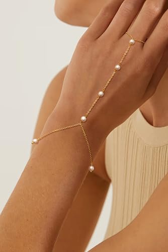 Bracelet for Women - Dainty Stack Bracelets Trendy Adjustable 14K Gold Plated Thin Paperclip Bead Box Satellite Figaro Cuban Link Chain Bracelet Set for Women Waterproof Jewelry Gift