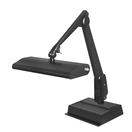 Dazor LED-NVM24DB-BK Lumilus 6500K LED Black Desk Light 31" Reach