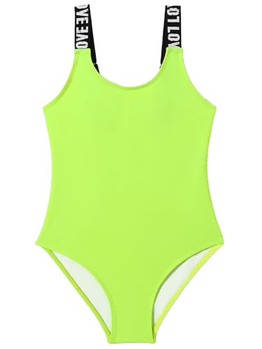 Girl's Swimsuit One Piece Swimwear Adjustable Shoulder Straps