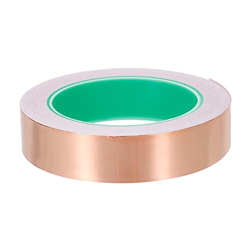 Image of PATIKIL Copper Foil Tape 1 Inch x 66 Feet 0.05mm Thick Double Sided Conductive Adhesive EMI Shielding for Electronics, Circuits, Grounding