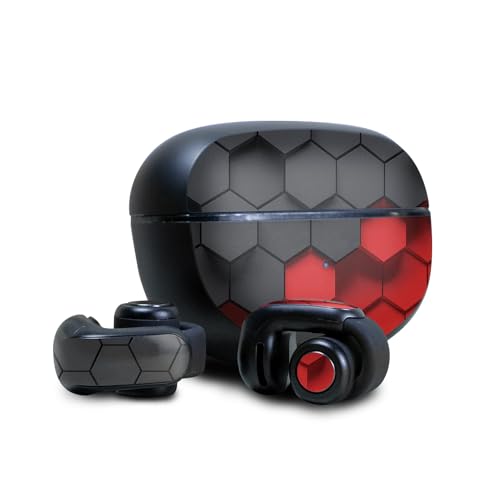 Image of Skin Compatible with Bose Ultra Open Earbuds - Two-Tone Hex - Premium 3M Vinyl Protective Wrap Decal Cover - Easy to Apply | Crafted in The USA by MightySkins