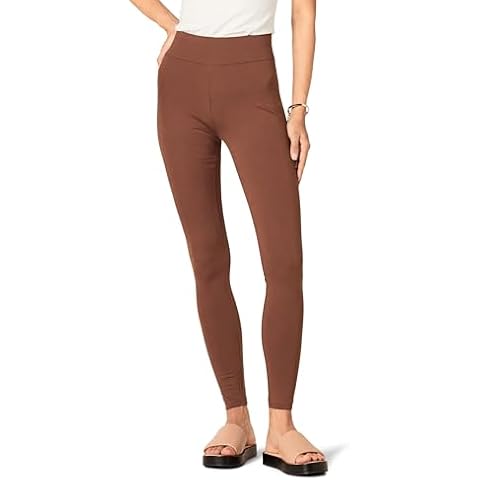 Amazon Essentials Women's Ponte Legging in Deep Brown Cover