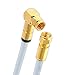 Produktbild 30m Sat Koax Kabel Digital TV 5-Fach 135dB 2X F-Stecker 1x 90° VERGOLDET Antennenkabel Class A+ Ultra HD 4K 3D Koaxial Router Anschlusskabel Satelliten Kabel DVB-S DVB-S2 UHD (30m, Weiß - 1x 90°)