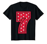 7 compleanno ragazzo maglietta 7 anni regalo retro maglietta