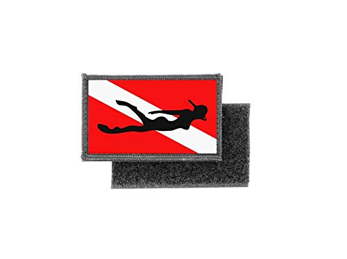 Akachafactory 2er Set Taucher-Flaggen Aufkleber – 100x60 Mm, Wetterfest, Für Laptop & Wand