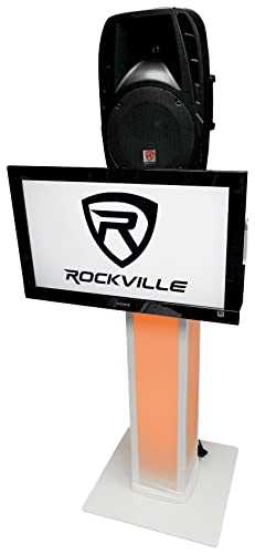 Rockville RTP33-TV- WITH TV MOUNT WHITE 1) Rtp33-Tv Pro Totem Dj Speaker/Lighting Stand W/Detachable Tv Mount thumb #6