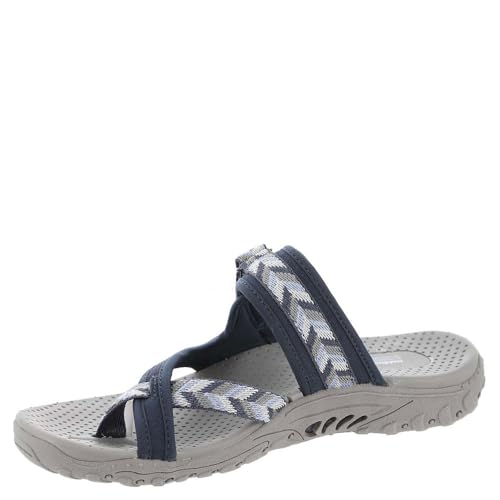 Skechers Women's Reggae-Escape Sport Sandal, Navy, 8