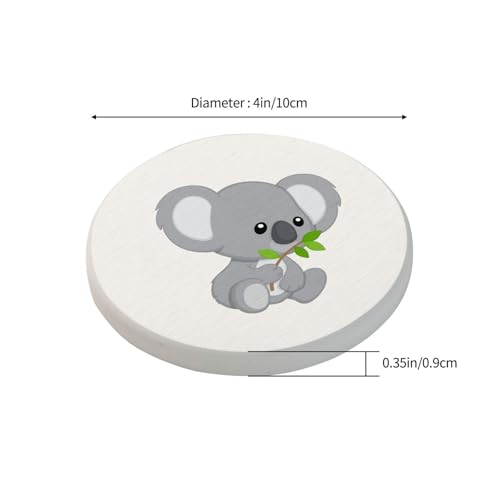 Dessous de verre diatomite koala protège table eau et chaleur