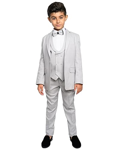 Garçon costume trois pièces veste gilet pantalon smoking quotidien