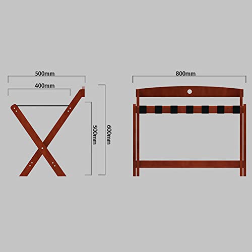 Porte-bagages polyvalent blanc, support de rangement portable durable - 3