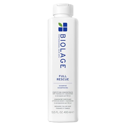 Biolage Full Rescue Shampoo for Thin Hair - Fortifies & Strengthens for Instantly Fuller-Looking Hair, Rosemary Oil & Niacinamide, Vegan & Cruelty-Free, 13.5 Fl Oz