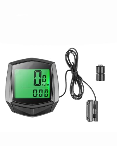 Ciclocomputador Cuentakilómetros para Bicicleta Compatible SUNDING SD-581 con Sensor de Velocidad para MTB/Bicicleta de Carretera Ciclocomputador Resistente Agua(English Version Without Backlight)