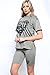 MA Online Ladies Cycling Shorts Womens Split Hem All We Need Is love Print T-Shirt Top Co Ord Set