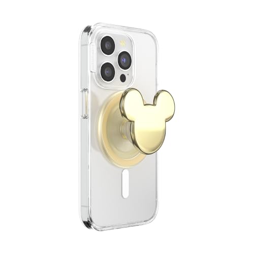 PopSockets Phone Grip for MagSafe Magnetic Holder Phone Stand Disney - Gold Mickey Head