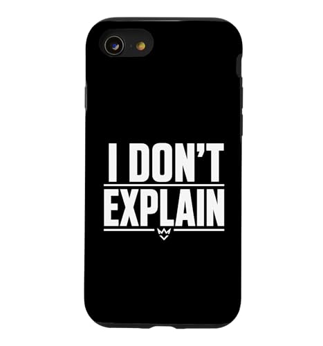 I Don't Explain Bold Minimal Statement �O���t�B�b�N �X�}�z�P�[�X iPhone SE (2020) / 7 / 8 �p