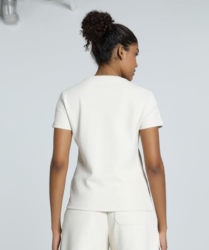 Image of Puma Women's Solid Regular Fit T-Shirt