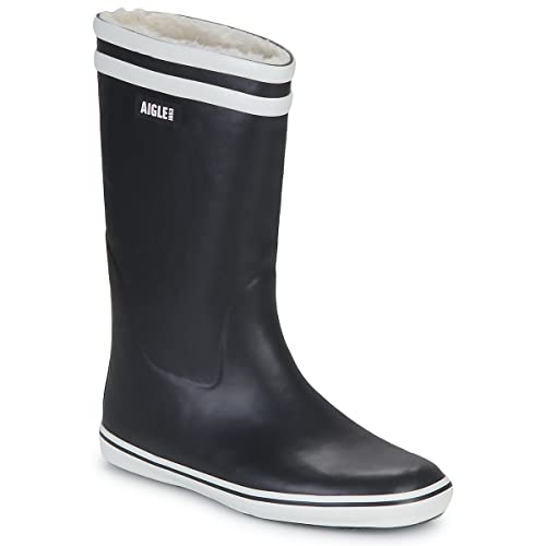 Aigle Damen Malouine Fur 2 Gummistiefel, Marineblau, 39 EU
