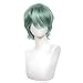 Jaugola Men Baby Saja Costume Wig Anime Demon Boys Cosplay Props Halloween Party Outfit Accessories Merch Green