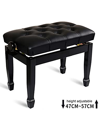 TEmkin Banc de Piano réglable en Hauteur, Tabouret de Piano Solo avec de Beaux Pieds en Fer à Cheval, adapté à Une Utilisation par Une Seule Personne, 56 x 36 x 47-57 cm - Les Beatles, Paul McCartney, John Lennon, RIngo Starr, George Harrison TEmkin Banc de Piano réglable en Hauteur, Tabouret de Piano Solo avec de Beaux Pieds en Fer à Cheval, adapté à Une Utilisation par Une Seule Personne, 56 x 36 x 47-57 cm – Image 5