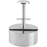 ステンレス鋼製ハンバーガーミートプレス（DIY パティ作り用） お手入れ簡単・時間節約 ホームパーティ・キャンプ・バーベキュー対応ミニポータブル USB 充電式ブレンダー（防水・耐久性あり） バッテリー駆動 フルーツジュース用ハンドミキサー (114mm)