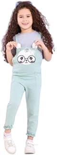 Girls' jumpsuit and T-shirt set, soft poplin Lycra
