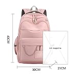 Plecak na laptopa, Plecak szkolny dla dziewcząt, wielokolorowy(Pink)