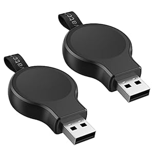 NEWDERY Horloge Oplader voor Samsung Galaxy Watch 3 Active/Active 2, 2 Pack Draagbare Reizen USB Draadloze Snelle…