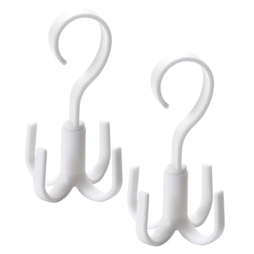 GLEAVI 2pcs Rotating Handbag Hanger Hook Space Saving Organizer for Scarves Belts Ties and Accessories Closet Storage for Handbags Backpacks and Jewelry
