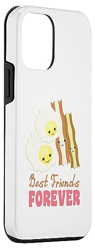 Image of iPhone 12 mini Cute Kawaii Eggs and Bacon BFF Best Friends Forever Case