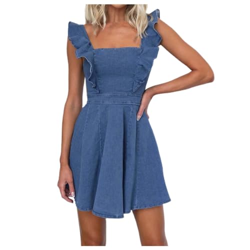 Robe en jean bohème idéale pour vos tenues de festival d'été