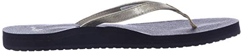 Image of Sanuk womens Yoga Joy Metallic Flip Flop, Champagne, 11 US