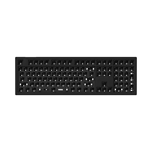 Keychron V6 kabelgebundene mechanische Tastatur Barebone, 100% Layout QMK/VIA Programmierbare Makros mit Hot-swappable Unterstützung Kompatibel mit Mac Windows Linux (Carbon Black)