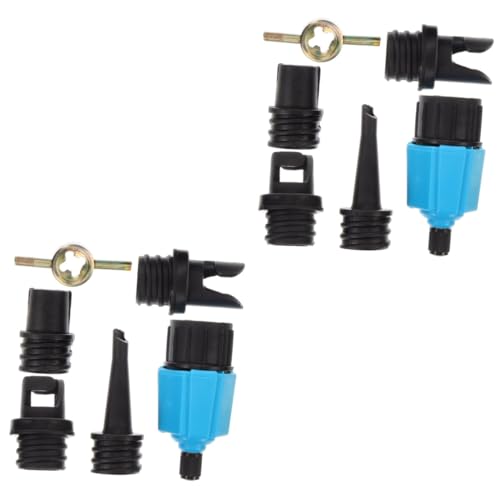 Kisangel 2 Juegos Adaptador De Válvula De Aire Kit De Manguera De Compresor De Aire Manual De Sup Adaptadores Boquilla Inflador De Compresor De Aire Tanque Recargable Aleación