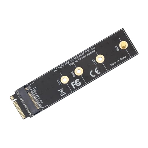 suckoo NVME M-Key M.2 PCIE 4.0 3.0 Adapter NGFF M2 NVME PCIE SSD Hard Drive Gold Finger Adapter Plate Protection Test Card Compatible with 2280 2260 2242 2230 SSD Hard Drive Black