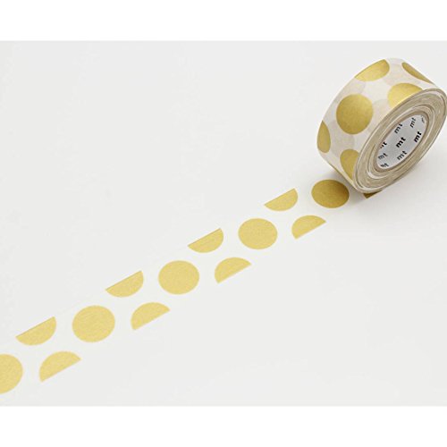 Image of MT MTPACK06Z mt Pack Washi Paper Masking Tape [genuine Kamoi Kakoshi / produced in Japan]: 1 inch x 17 yd., Gold