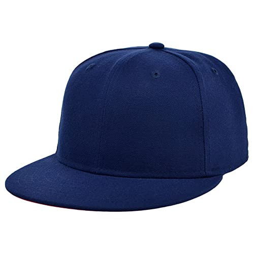 Image of Lids Blank Premium Full Court w /Colored Under Visor Fitted Cap