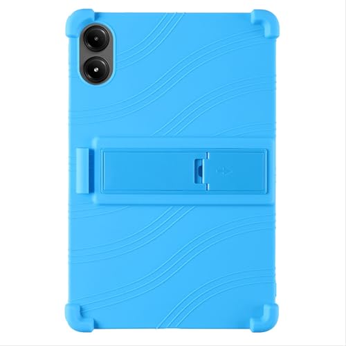 Coque Redmi Pad Pro 12.1 silicone TPU protection housse GIOPUEY bleu support