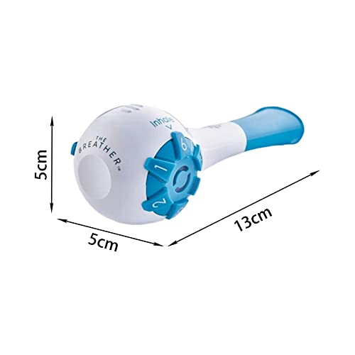 Image of Lung Exercise Device Exerciser Natural Breathing Trainer Adjustable Blue