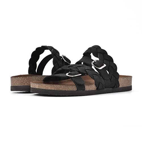Image of WHITE MOUNTAIN Women's Holland Signature Comfort Molded Braided Footbed Sandal