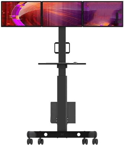 Soporte movil para TV con ruedas y ajuste miniatura 3