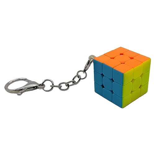 Image of Hawkister QiYi Mini 3x3 Keychain Cube Stickerless 3CM Keyring Magic Cube Puzzle