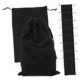 PEPLAYTAL 10 Piezas Bolsa Protectora para Gafas de Esquí Unidades Pouches de Microfibra con Cierre de Cordón Resistentes Arañazos para Viaje y Almacenamiento Seguro de Accesorios de Nieve