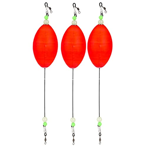 Lizusidtsy 3Pack Fishing Bobbers Popping Cork Float for Redfish Speckled Trout Sheepshead Flounder Freshwater and Saltwater