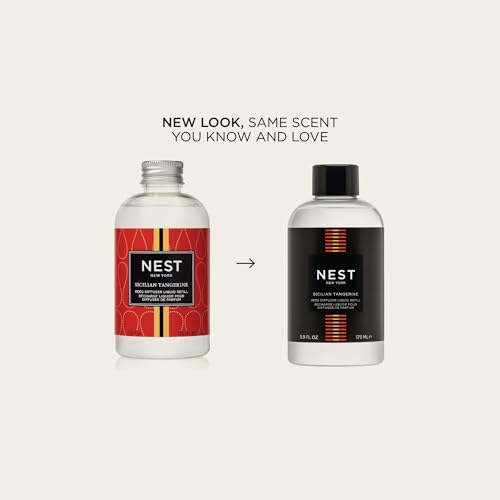 Image of NEST New York Reed Diffuser Liquid Refill, Sicilian Tangerine - 5.9 fl oz - Fragrance for Up to 90 Days - Flame Free