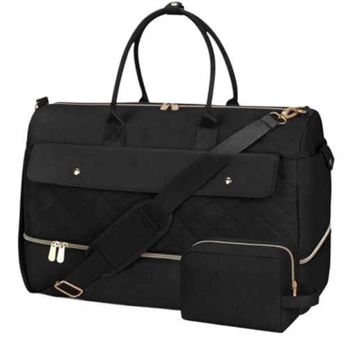Convertible Suit Travel Bag Travel Duffle Bag Shoe Compartment Carry On Overnight Bag With Toiletry Bag Duffel Bag hanging garment duffel bag (Color : B, Size : 20inch)