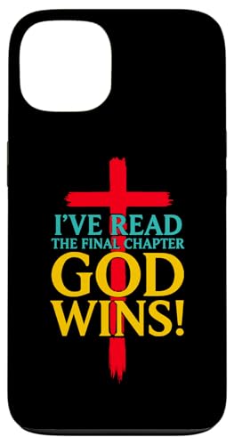 「I 've Read the Final Chapter God Wins Wins Christian Cross Faith」 スマホケース iPhone 13 用