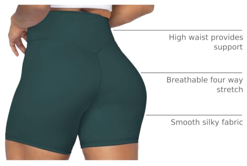 Image of Sunzel No Front Seam High Waist Biker Shorts for Women, Squat Proof Yoga Workout Gym Bike Shorts | 3, 5 Or 8-Inch Inseam, High Waisted, Tummy Control, No Front Seam, Buttery Soft, Compression Fit, Squat Proof