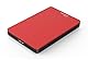 Sonnics 500GB Rot Externe tragbare Festplatte USB 3.0 super schnelle Übertragungsgeschwindigkeit für den Einsatz mit Windows PC,Mac, Xbox ONE und PS4 Fat32