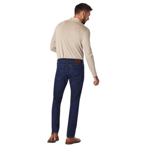 Men's Courage Mid-Rise Straight Leg Denim Jeans, Dark Midnight Brushed Urban3