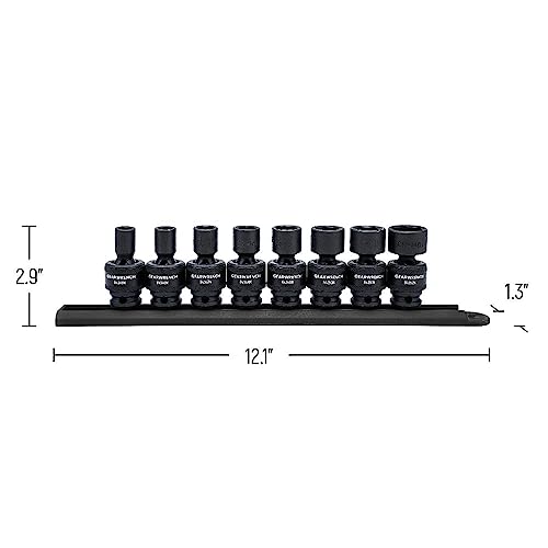 Image of GEARWRENCH 8 Piece 3 /8 inch Drive 6 Pt Universal Impact SAE Socket Set | 84917N
